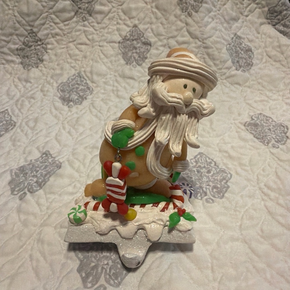 Festive Santa Stocking Holder - Multicolor
